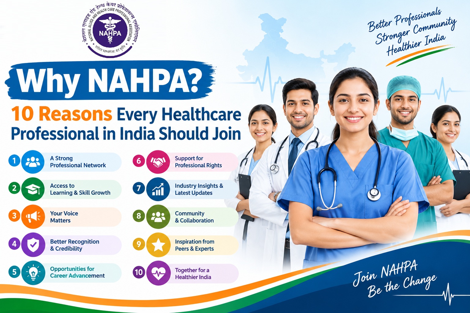 Why NAHPA | 10 Reasons Every Healthcare Professional in India Should Join | NAHPA